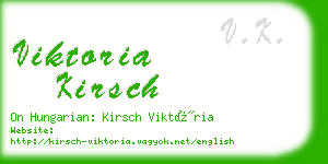 viktoria kirsch business card